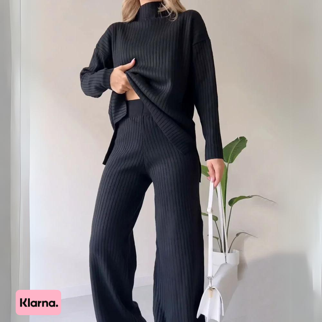 Knit Bliss™ | Stickat set med loungewear